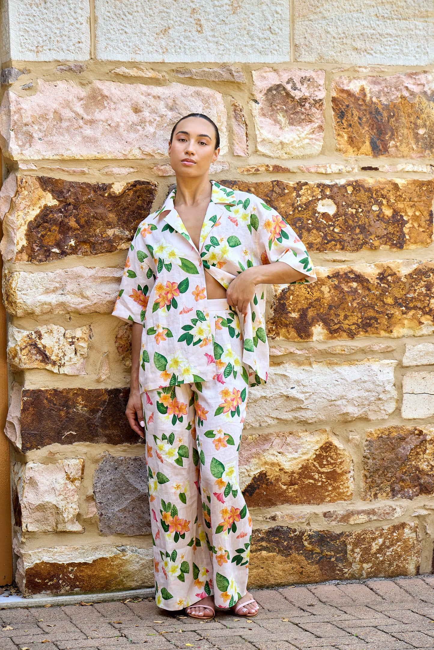 Frangipani Palazzo Pants Isabella Longginou