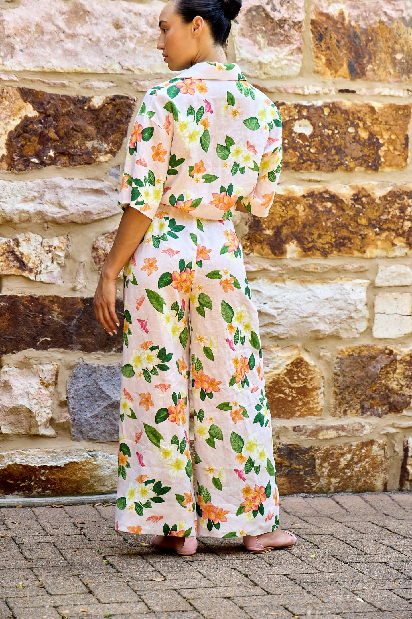 Frangipani Palazzo Pants Isabella Longginou