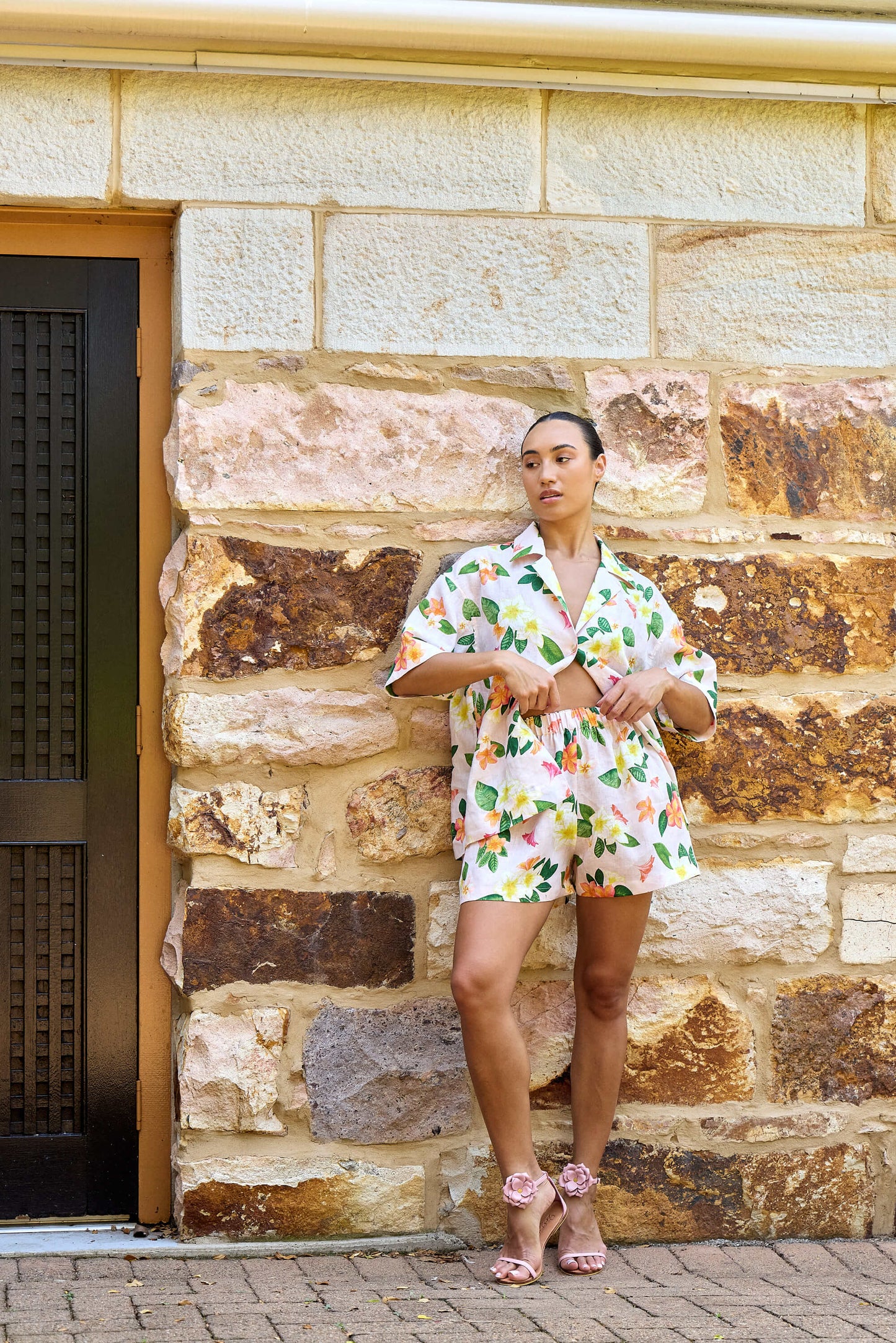 The Frangipani Relaxed Shorts Isabella Longginou