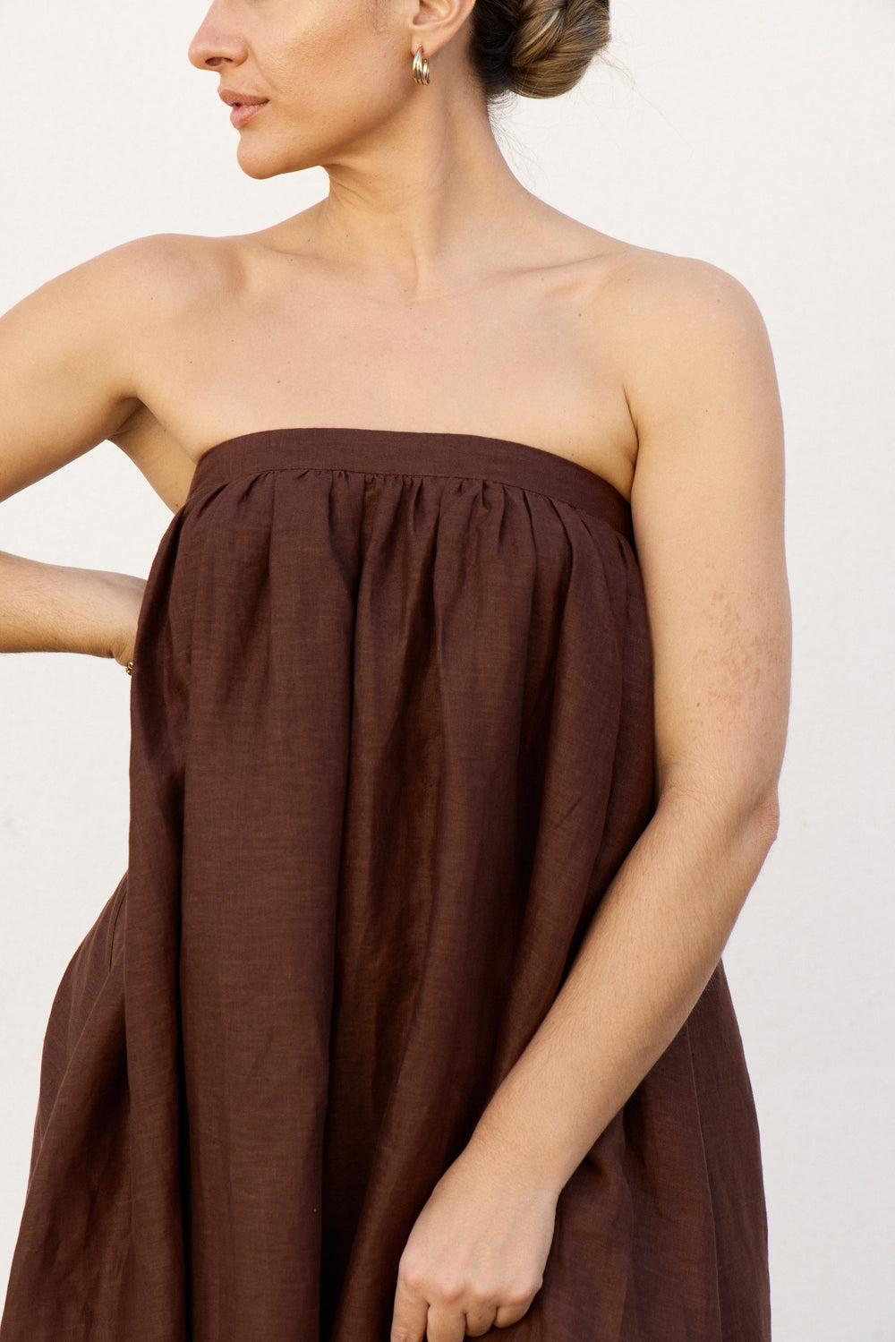 Chocolate Strapless Dress