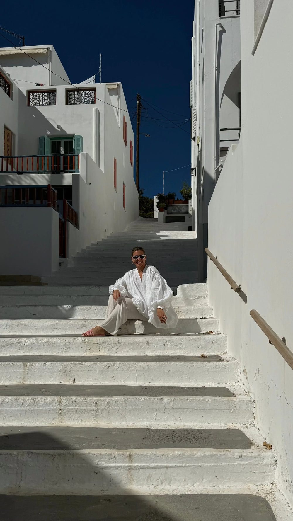 White Puffy Shirt Isabella Longginou