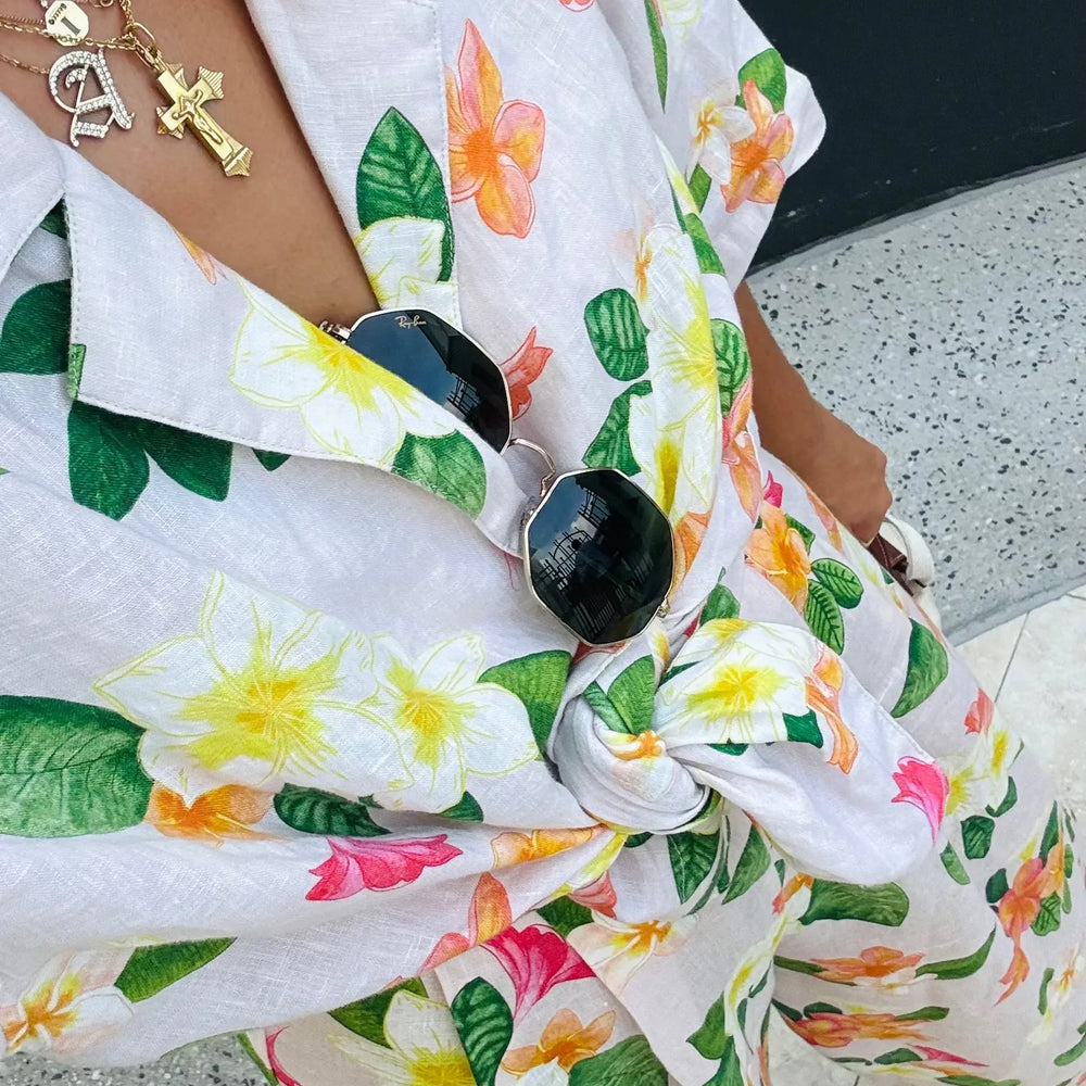 Frangipani Relaxed Button-up Isabella Longginou