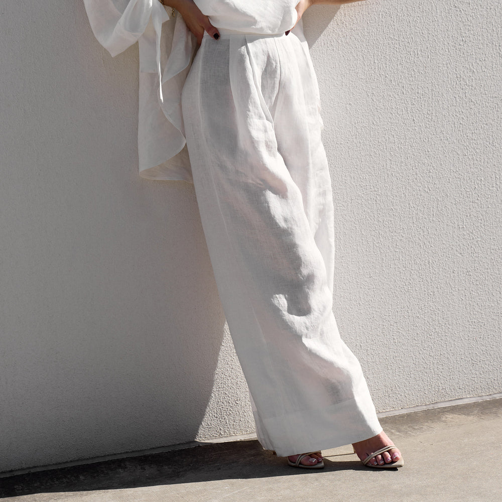 
                      
                        White Palazzo Pants
                      
                    