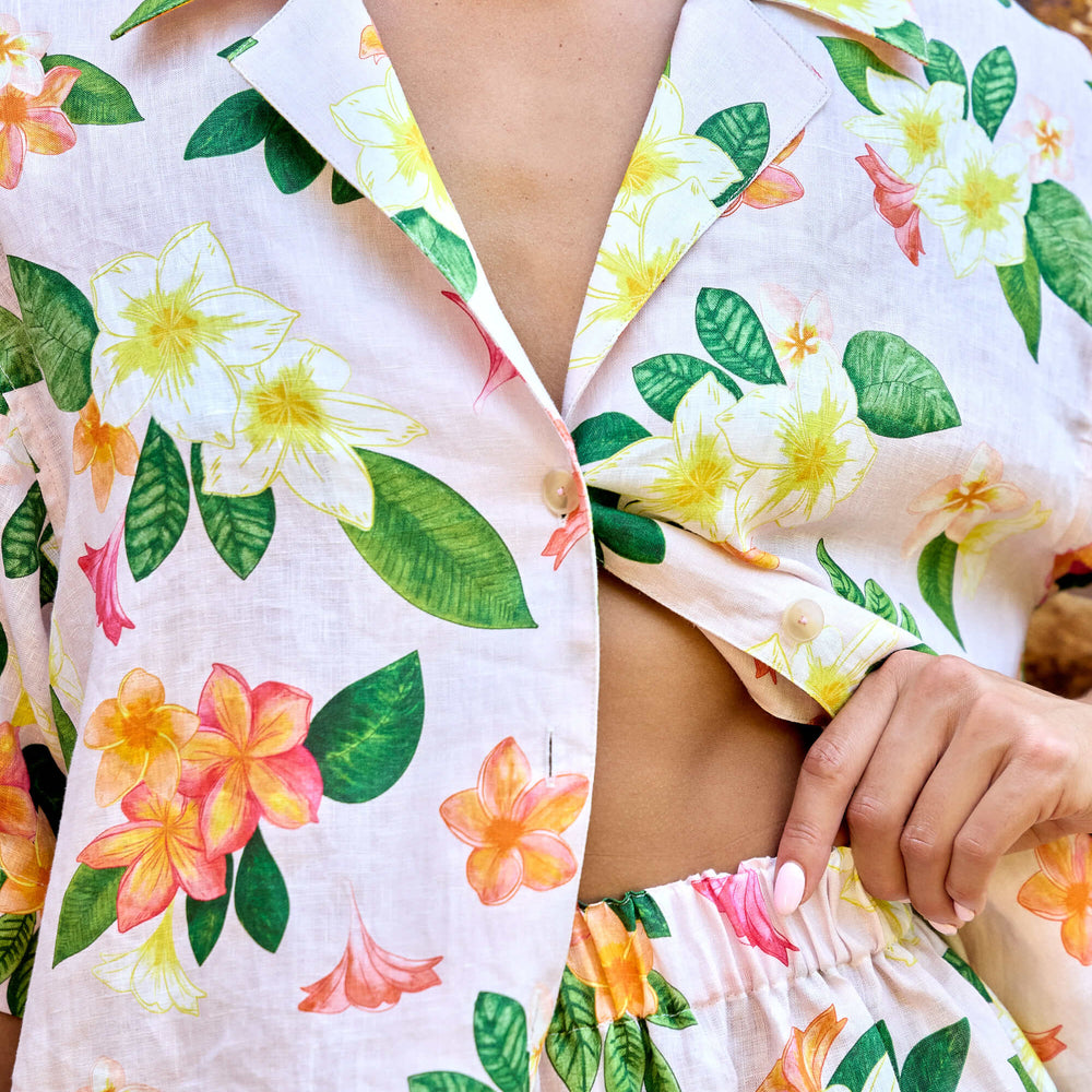 Frangipani Relaxed Button-up