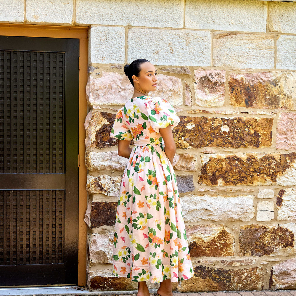 
                      
                        Frangipani Puff Sleeve Dress
                      
                    