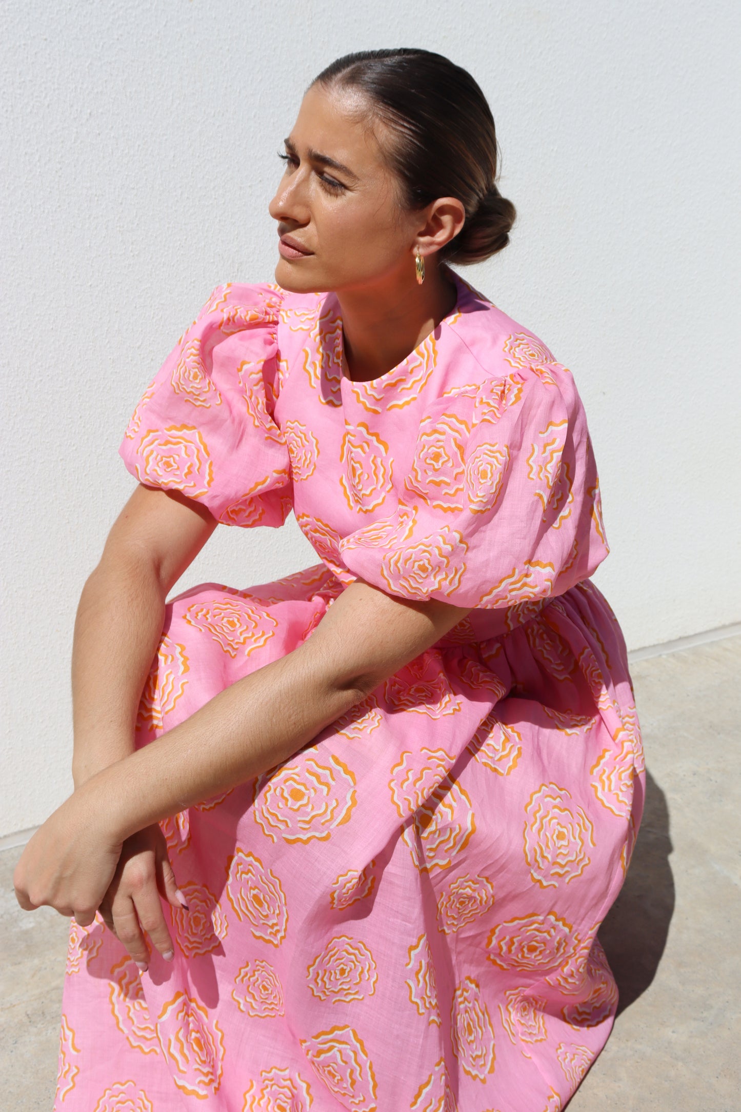 Peony Puff Sleeve Dress