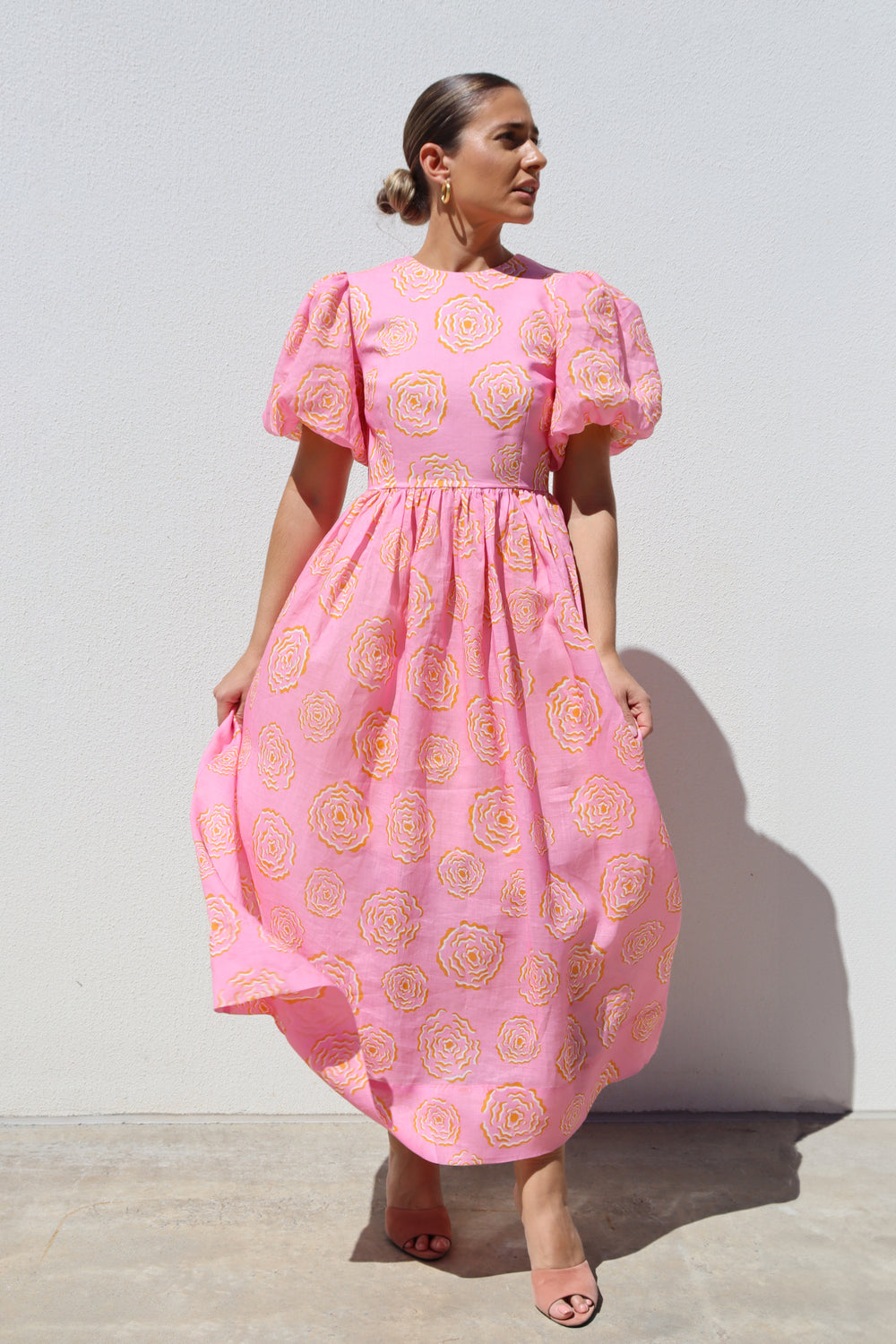 Peony Puff Sleeve Dress