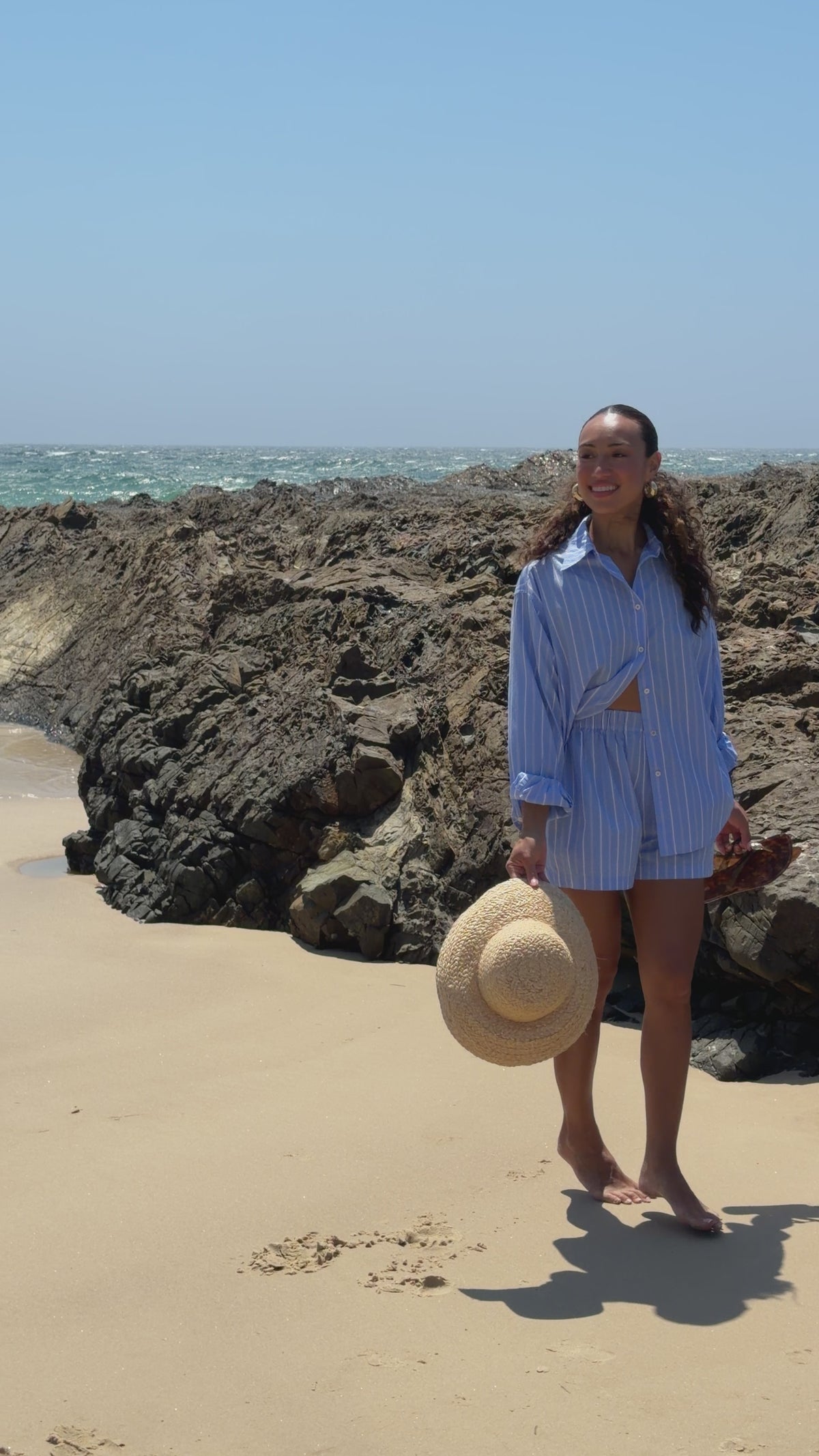 Striped Cotton Button-Up