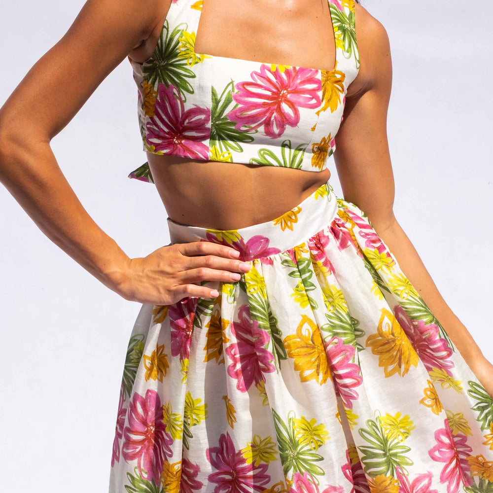 
                      
                        Garden Floral Tie Back Corset Top
                      
                    